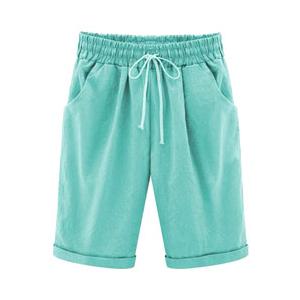 ハーフパンツ レディース チノパンツ チノパン ひざ丈 ボトム ハーフ　ウエストゴム ベージュ ブラック グリーン 30代　40代　送料無料 |  | 16