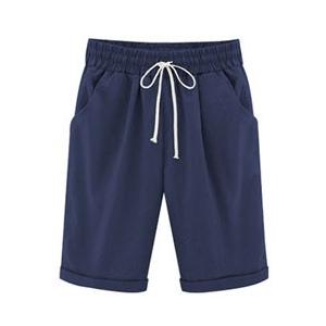 ハーフパンツ レディース チノパンツ チノパン ひざ丈 ボトム ハーフ　ウエストゴム ベージュ ブラック グリーン 30代　40代　送料無料 |  | 05