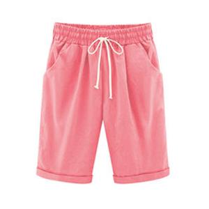 ハーフパンツ レディース チノパンツ チノパン ひざ丈 ボトム ハーフ　ウエストゴム ベージュ ブラック グリーン 30代　40代　送料無料 |  | 07