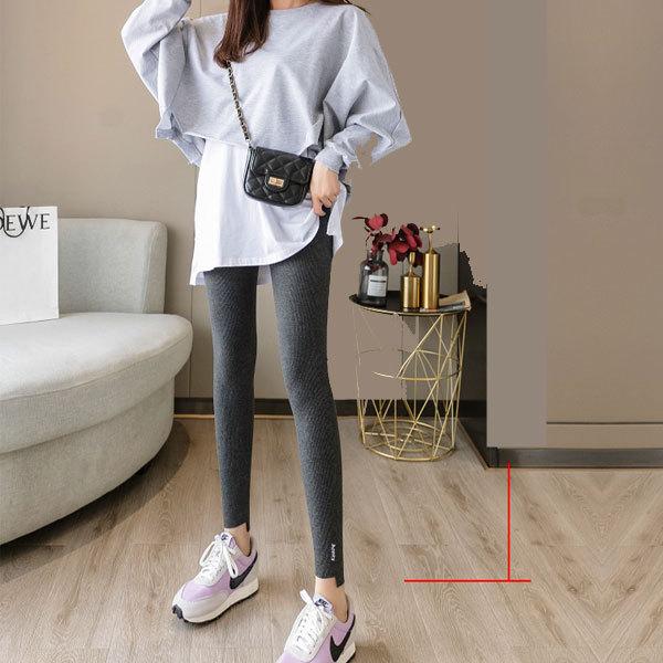 レギンス パンツ リブレギンス ロゴ ストレッチ リブ スポーツ ヨガ スパッツ トレーニング ダンス 送料無料 |  | 10