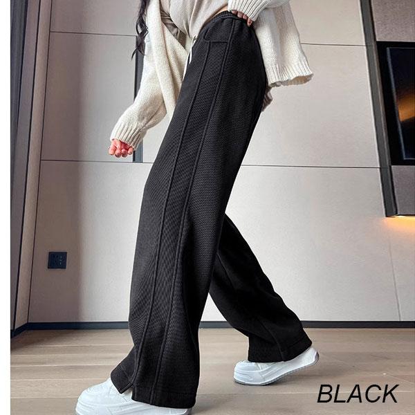 【期間限定スペシャルプライス】裏起毛 コーデュロイパンツ ロングパンツ ワイドパンツ レディース パンツ ウエストゴム あったかい 防寒 送料無料 |  | 05