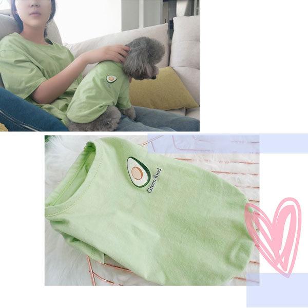 ドッグウェア 犬 犬服 犬用ウェア ペットウェア ペットとお揃い リンクコーデ ペアルック Tシャツ レディース プリントT アボカド 半袖 トップス |  | 02