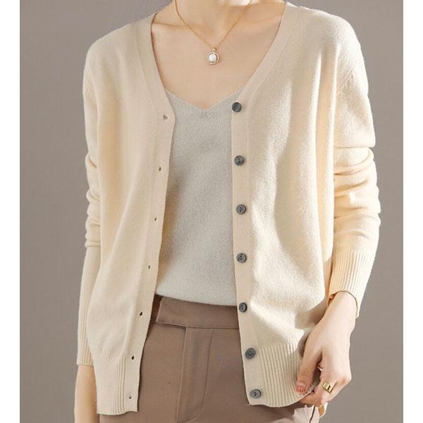 カーディガン 薄手 軽量 レディース カーデ 羽織り Vネック カラーニット 送料無料 |  | 19