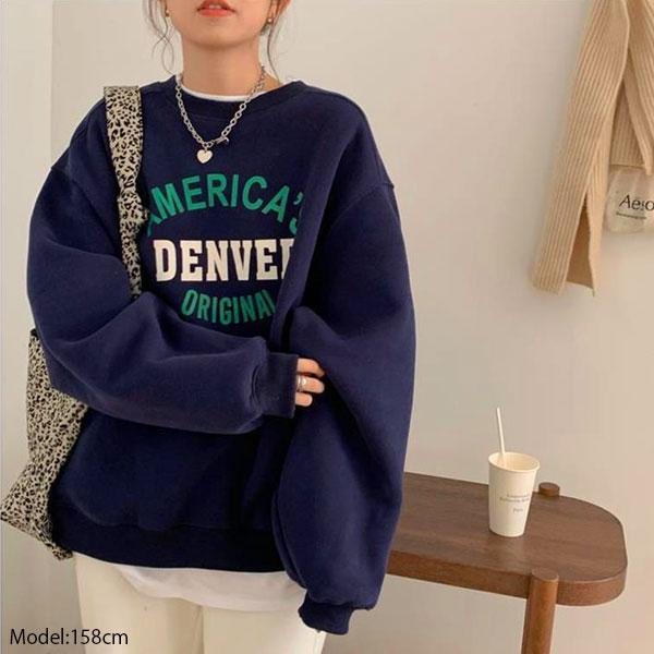 【期間限定スペシャルプライス】トレーナー ライトスウエット スエット レディース 英字ロゴ ロゴトレーナー ロンＴ プルオーバー 長袖 トップス 送料無料 |  | 02