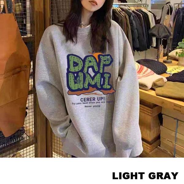 レディース スゥェット トレーナー 英字ロゴ カレッジスタイル プルオーバー トップス 長袖 送料無料 |  | 06