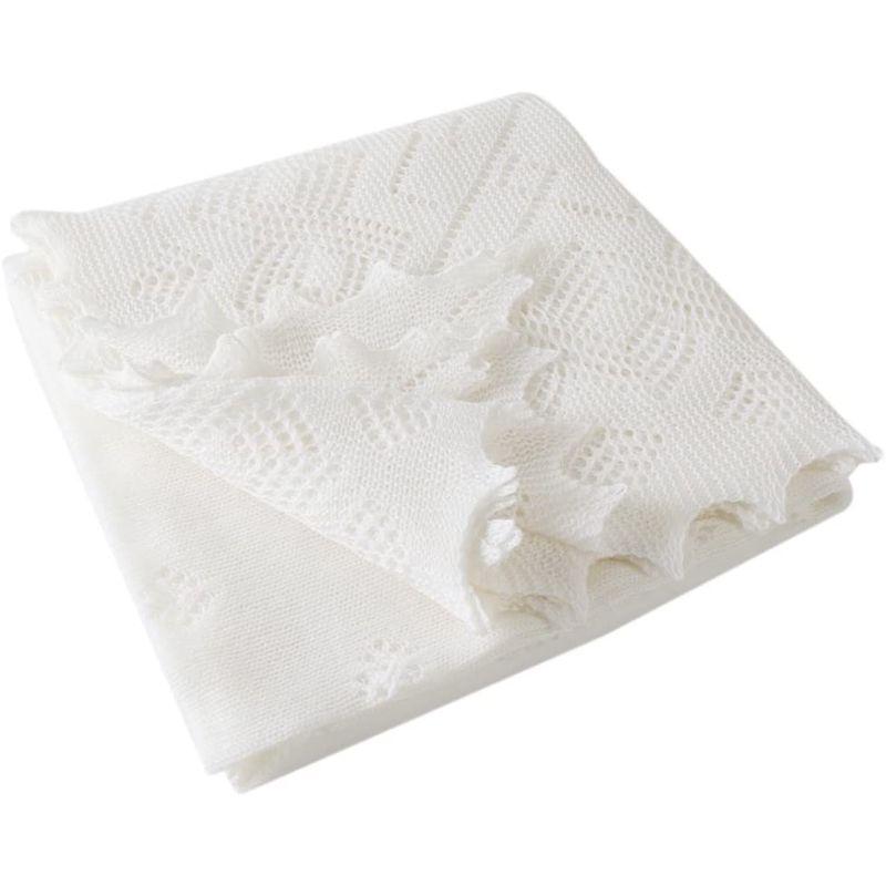 25【新品未使用】 ジーエイチハートアンドサン G.H.HURT&SON おくるみ メリノウールショール ホワイト 【2111927603】(12379円)