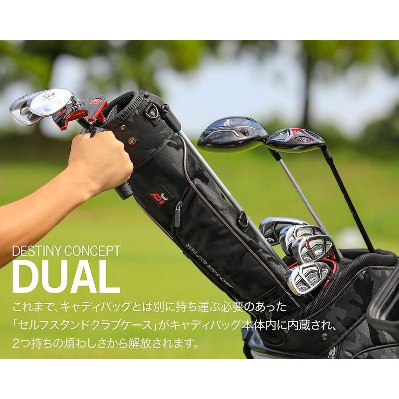 ディスティニーコンセプトDESTINY CONCEPT デュアル キャディバッグ DC303CB-DUAL セルフスタンドクラブケース 内蔵 カモフラージュ CONCEPT デュアル キャディバッグ DC303CB DUAL セルフスタンドクラブケース 内蔵