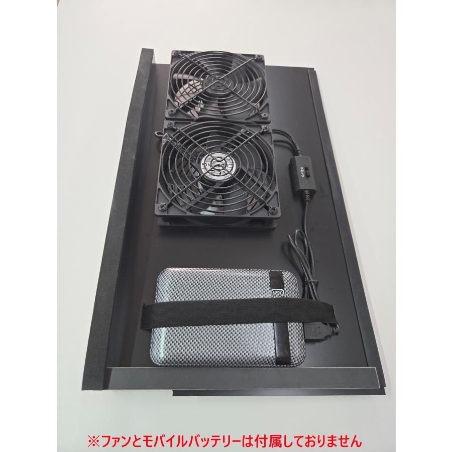 ハイエース200系4型以降　リアスライド左右窓用　ファン取付パネル(ファン付) ハイエース200系4型以降 リアスライド窓用 ファン取付パネル : ref