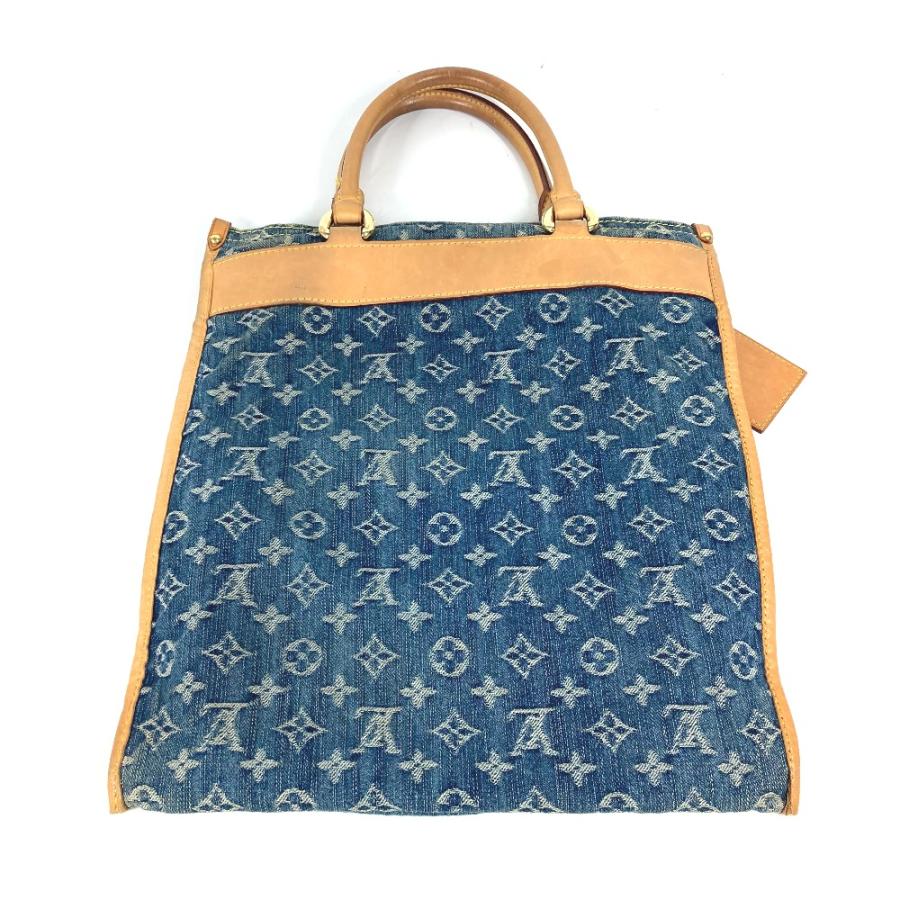 LOUIS VUITTON ルイヴィトン M95018  フラット・ショッパー トートバッグ カバン 肩掛け モノグラムデニム ショルダーバッグ【中古】 | LOUIS VUITTON | 01