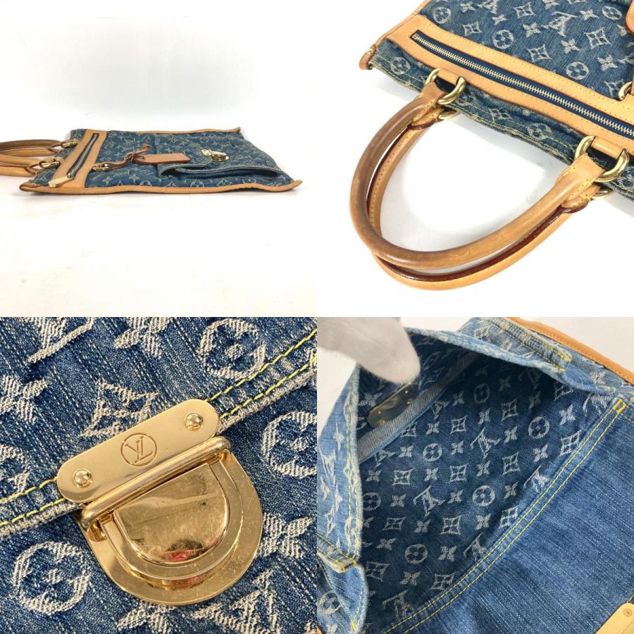 LOUIS VUITTON ルイヴィトン M95018  フラット・ショッパー トートバッグ カバン 肩掛け モノグラムデニム ショルダーバッグ【中古】 | LOUIS VUITTON | 08