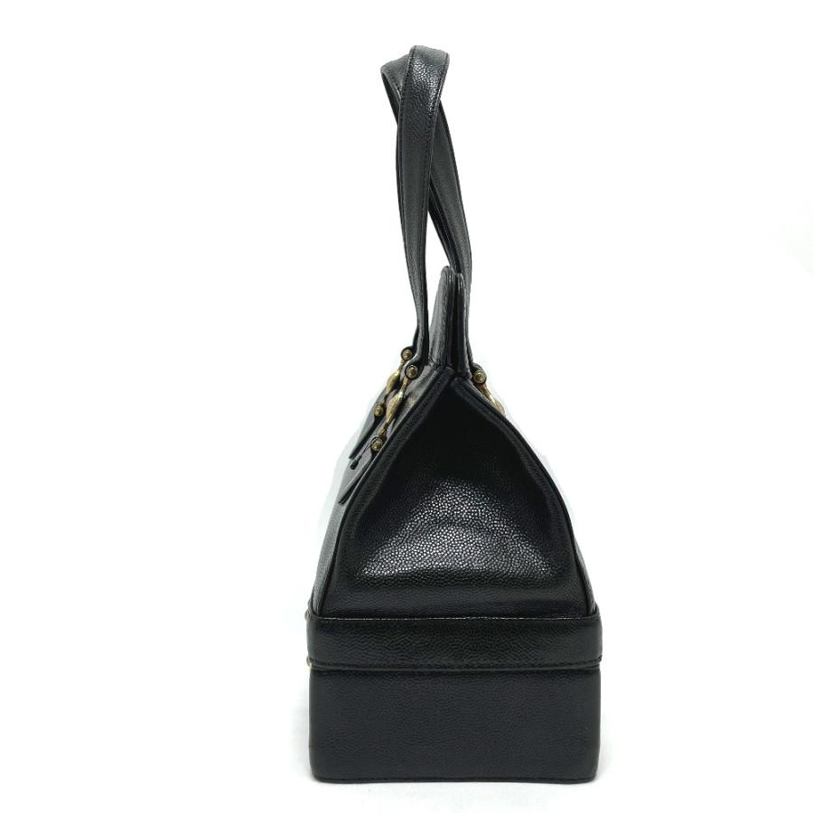 VERSACE ヴェルサーチ サンバースト ２段 バニティ ハンドバッグ レザー レディース ブラック×ゴールド金具 |  | 02