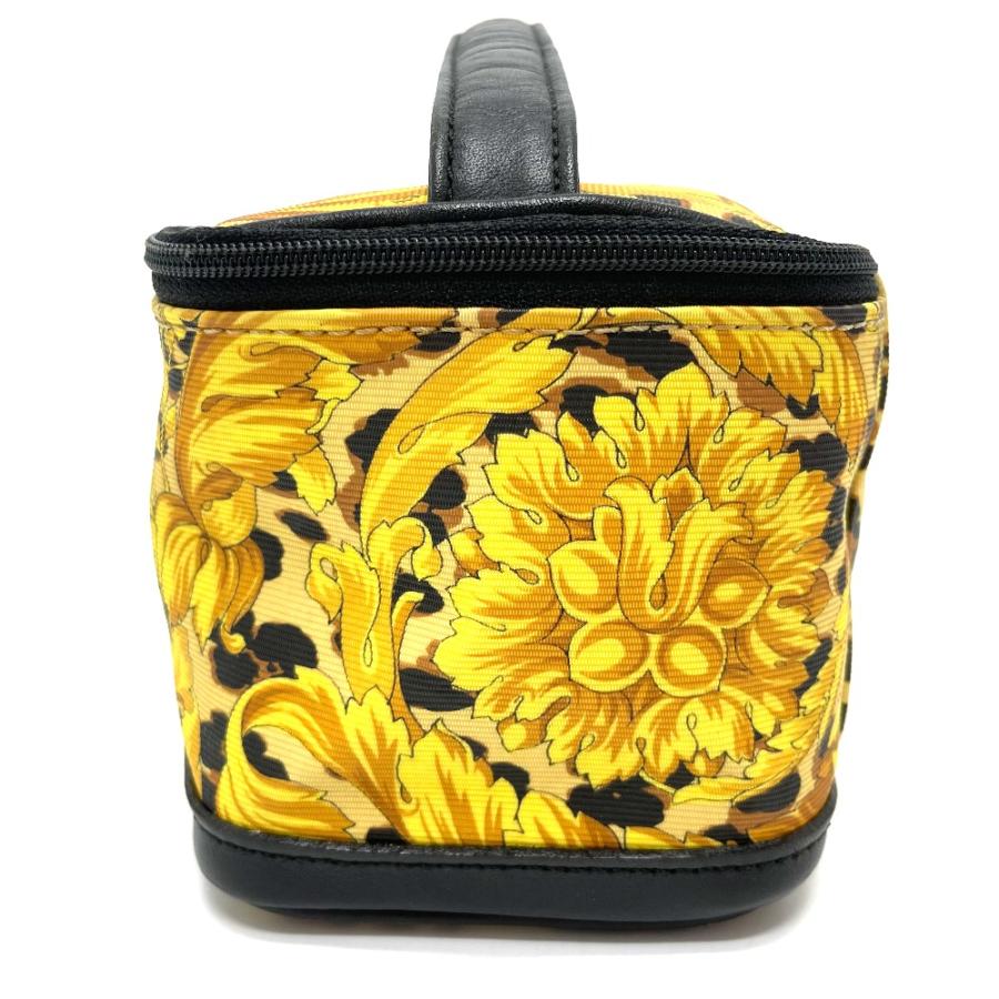 VERSACE ヴェルサーチ レオパード ハンドバッグ バニティバッグ PVC/レザー レディース イエロー×ブラック |  | 02