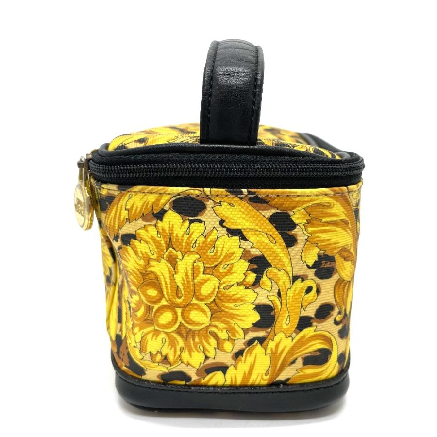 VERSACE ヴェルサーチ レオパード ハンドバッグ バニティバッグ PVC/レザー レディース イエロー×ブラック |  | 03
