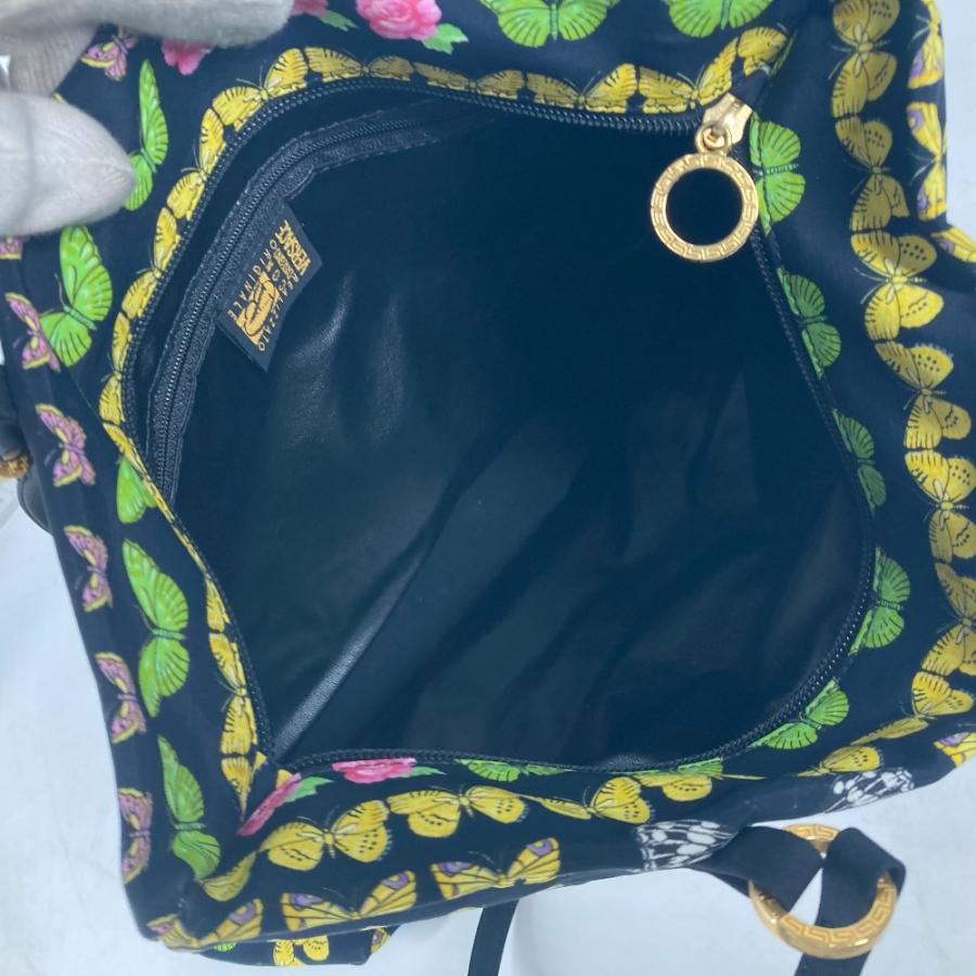 VERSACE ヴェルサーチ 総柄 バタフライ 蝶 ショルダーバッグ 肩掛け 