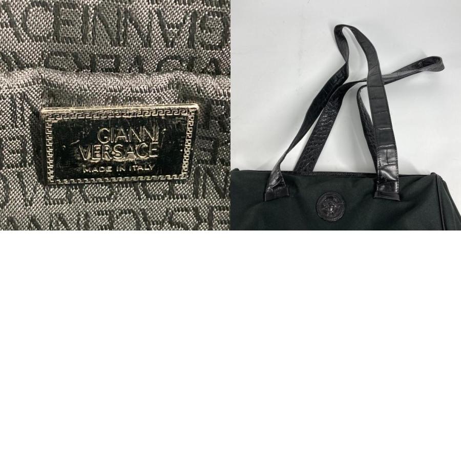 ヴェルサーチ ハンドバッグ フォーマル メデューサ レザー ブラック トップ ヴェルサーチ ハンドバッグ フォーマル メデューサ レザー ブラック トップ