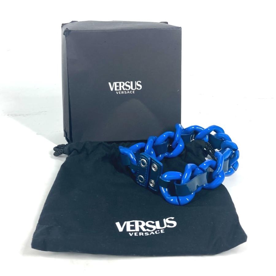 美品 VERSUS ヴェルサス チェーンネックレス アクセサリー ヴェルサーチ VERSACE ネックレス ブルー ユニセックス【中古】 |  | 09