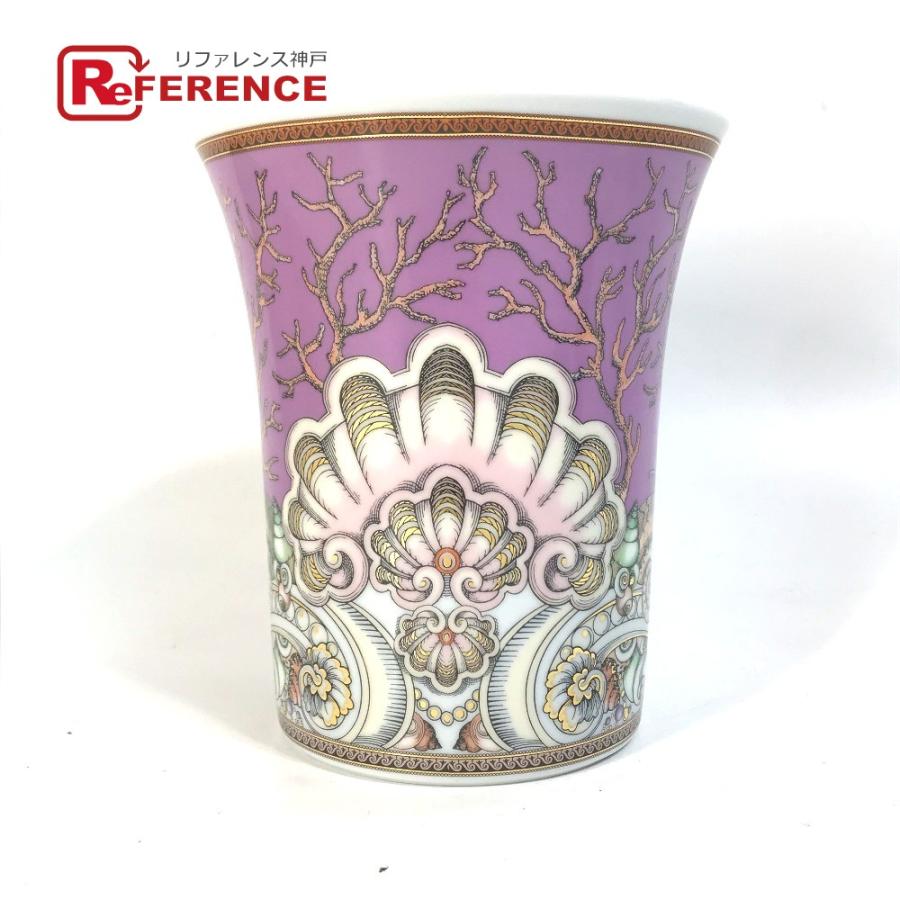 未使用 VERSACE ヴェルサーチ フラワーベース ローゼンタール Rosenthal メデューサ 花瓶 ホワイト レディース【中古