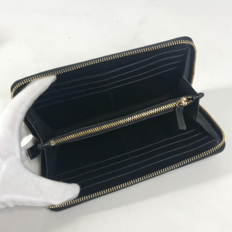 VERSACE ヴェルサーチ Vロゴ ラウンドファスナー ロング VERSACE ヴェルサーチ Vロゴ ラウンドファスナー ロング