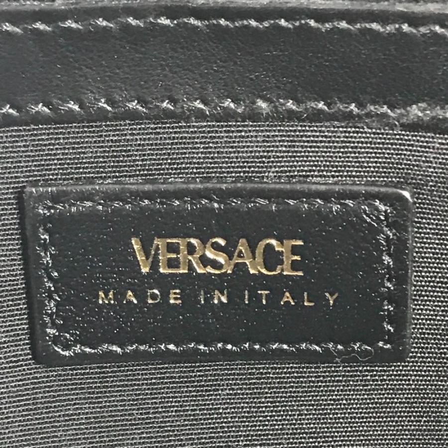 VERSACE ヴェルサーチ Vロゴ ラウンドファスナー ロング VERSACE ヴェルサーチ Vロゴ ラウンドファスナー ロング