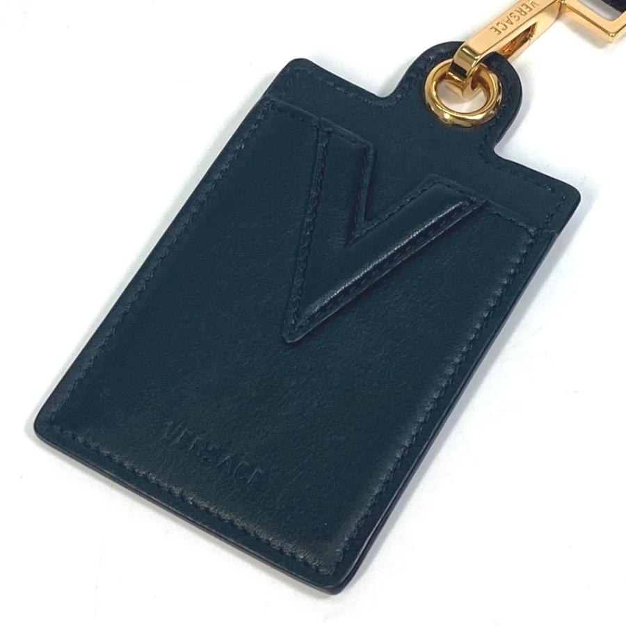 VERSACE ヴェルサーチ 名刺入れ パスケース グレカ カードケース Vロゴ