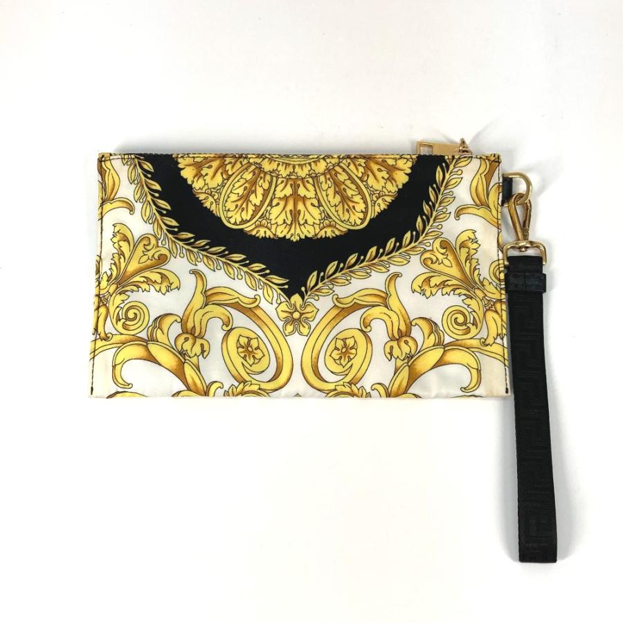 希少•美品✨ヴェルサーチ メデューサ クラッチバッグ ダブルファスナー グリーン VERSACE - □新品□未使用□ VERSACE ヴェルサーチ メデューサ