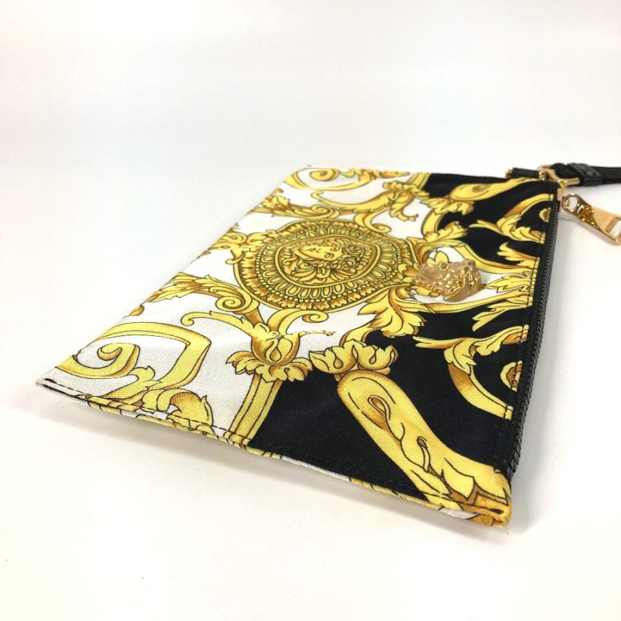 VERSACE ヴェルサーチ メデューサ ストラップ付 ポーチ クラッチバッグ ブラック メンズ【中古】｜reference｜05