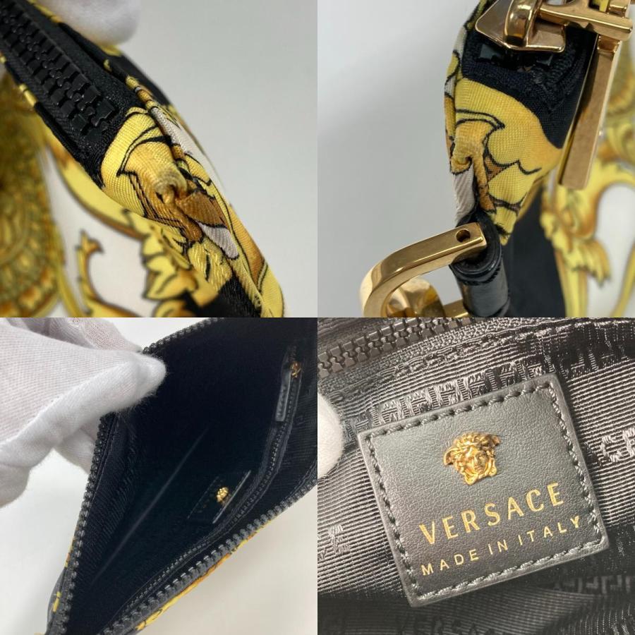 VERSACE ヴェルサーチ　メデューサ　レザー金チェーンストラップ 小銭入れ アウトレット】VERSACE JEANS COUTURE ヴェルサーチェ