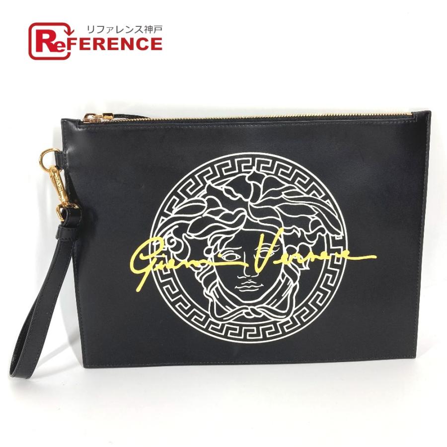 美品 VERSACE ヴェルサーチ メデューサ ストラップ付き ポーチ カバン
