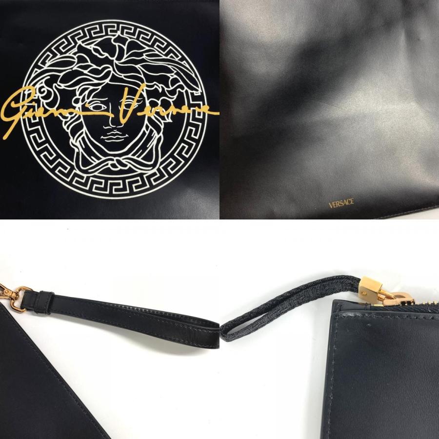美品 VERSACE ヴェルサーチ メデューサ ストラップ付き ポーチ