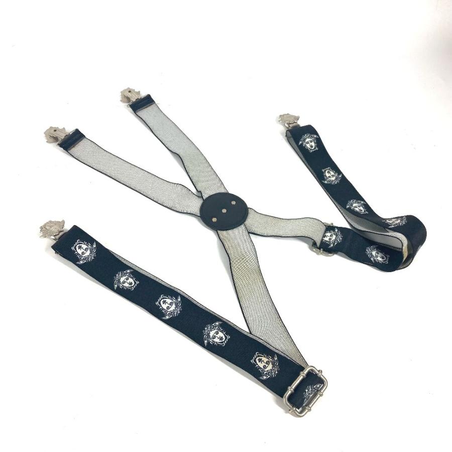 VERSACE ヴェルサーチ メデューサ ロゴ アクセサリー サスペンダー ブラック ユニセックス【中古】 |  | 01