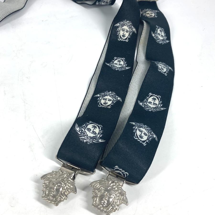 VERSACE ヴェルサーチ メデューサ ロゴ アクセサリー サスペンダー ブラック ユニセックス【中古】 |  | 05