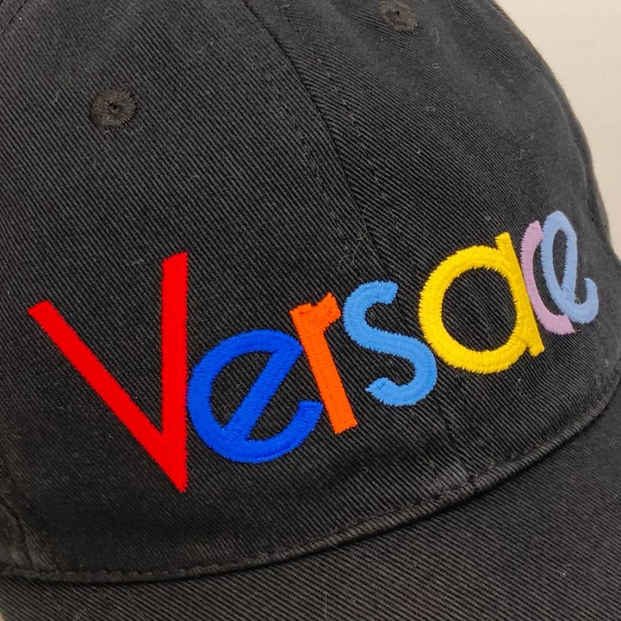 Versace Rainbow Logo Beanie Black ベルサーチ