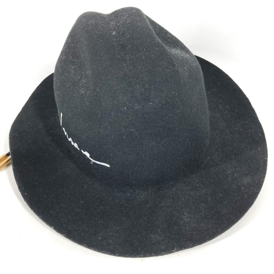 美品 VERSACE ヴェルサーチ ロゴ メデューサ 紐付き ハット帽 帽子 バケットハット ボブハット フェルトハット ハット ブラック【中古】 |  | 02