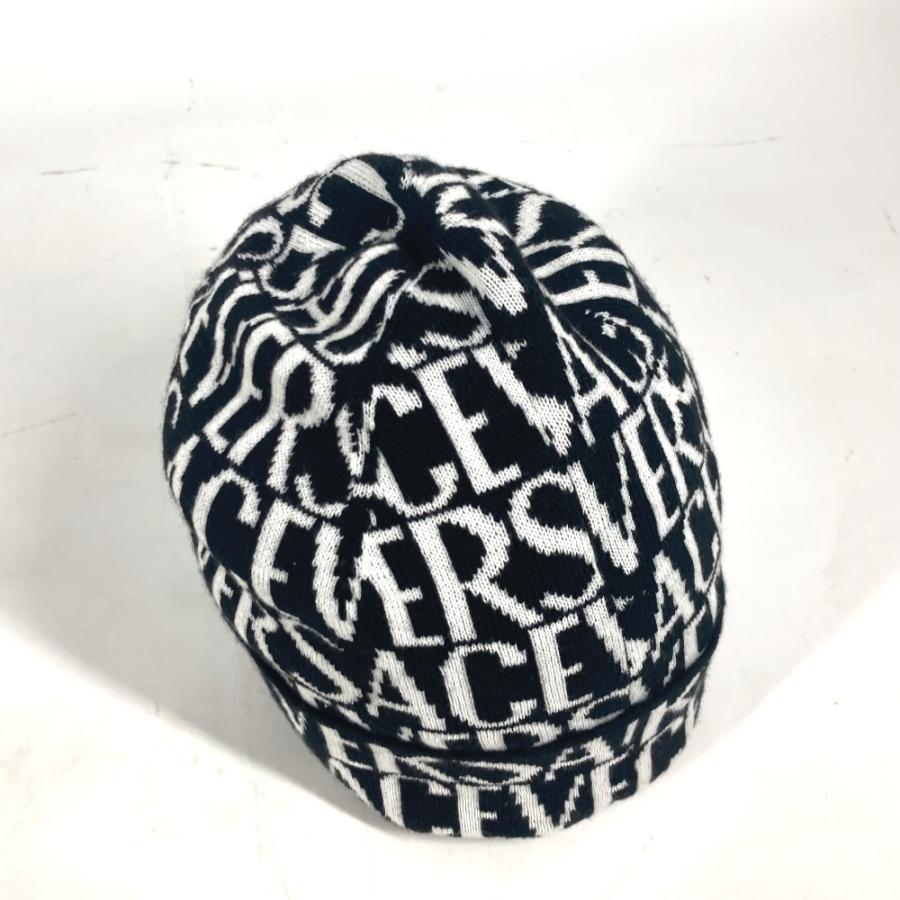 未使用 VERSACE ヴェルサーチ 総柄 ロゴ ビーニー 帽子 ニット帽 ニットキャップ ニット帽 ブラック ユニセックス【中古】 |  | 04