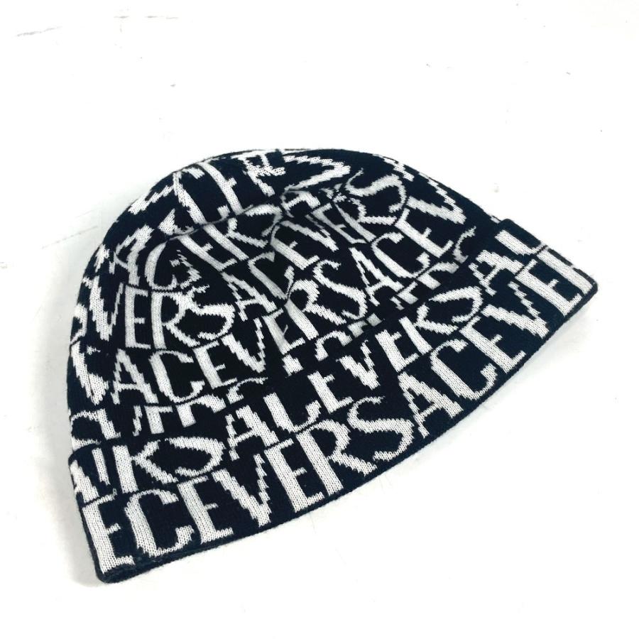 未使用 VERSACE ヴェルサーチ 総柄 ロゴ ビーニー 帽子 ニット帽 ニットキャップ ニット帽 ブラック ユニセックス【中古】 |  | 05