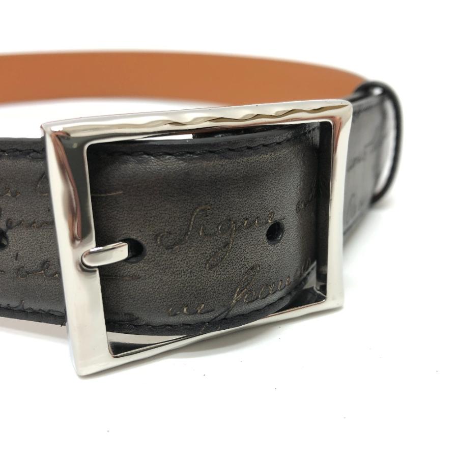 新品同様 Berluti ベルルッティ カリグラフィ  ベルト グレー メンズ【中古】 |  | 02