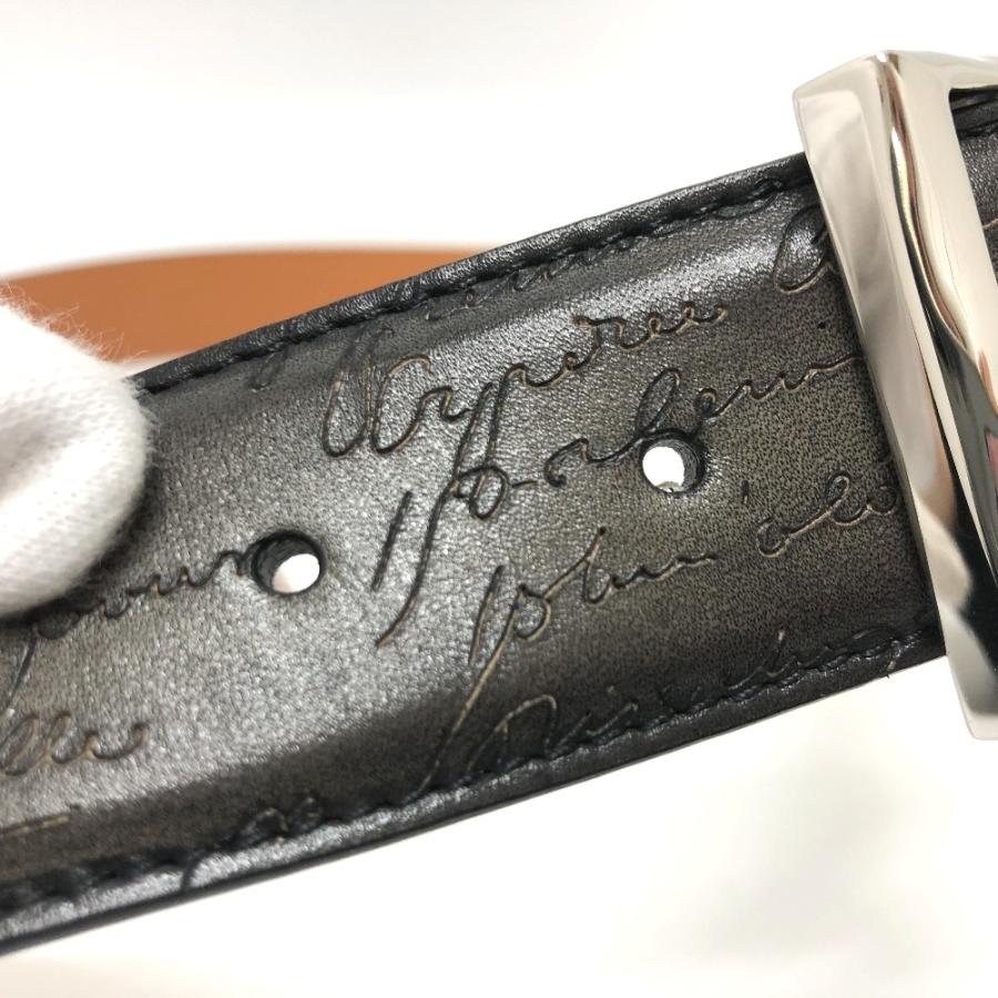 新品同様 Berluti ベルルッティ カリグラフィ  ベルト グレー メンズ【中古】 |  | 03