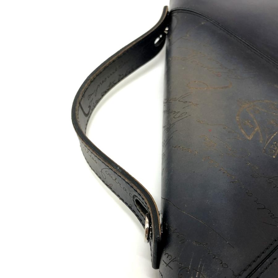 Berluti ベルルッティ イタウバワイド トラベルウォレット カリグラフィ 長財布 ブラック メンズ【中古】 |  | 05