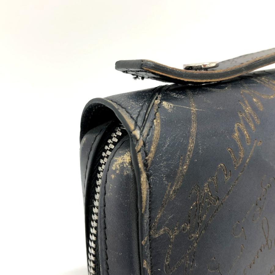 Berluti ベルルッティ イタウバワイド トラベルウォレット カリグラフィ 長財布 ブラック メンズ【中古】 |  | 07
