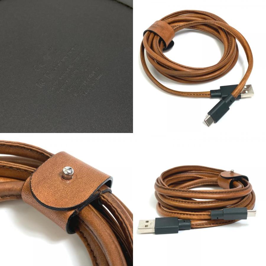 Berluti ベルルッティ　ワイヤレス 充電器 レザー　ブラウン Berluti ベルルッティ ワイヤレス 充電器 レザー ブラウン