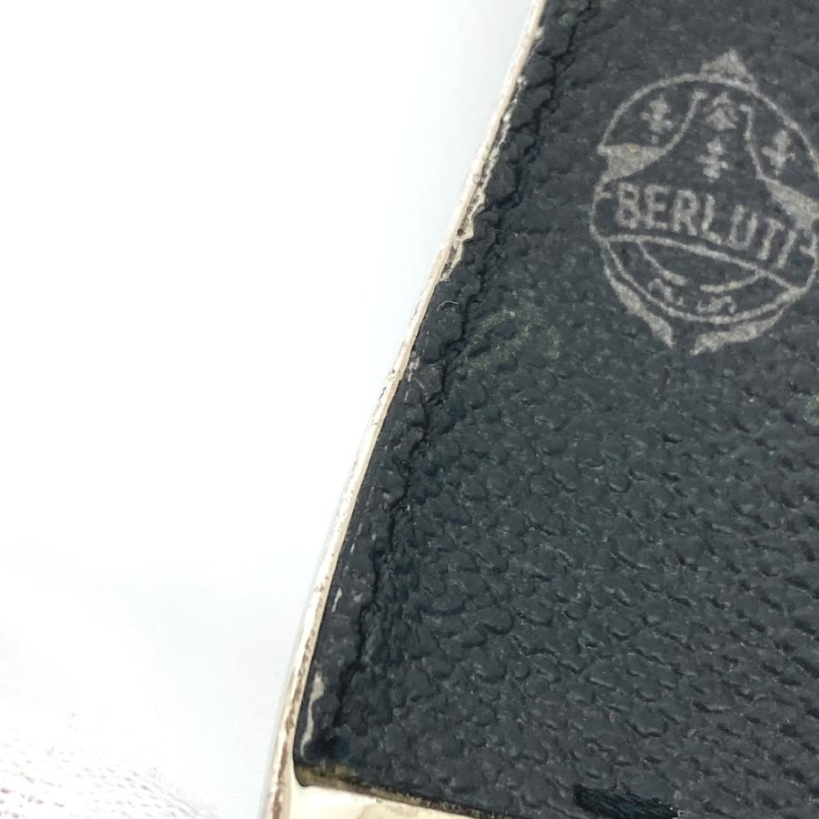 Berluti ベルルッティ ロゴ  靴ベラ シューホーン バッグチャーム カリグラフィー キーホルダー ブラック メンズ【中古】 |  | 08