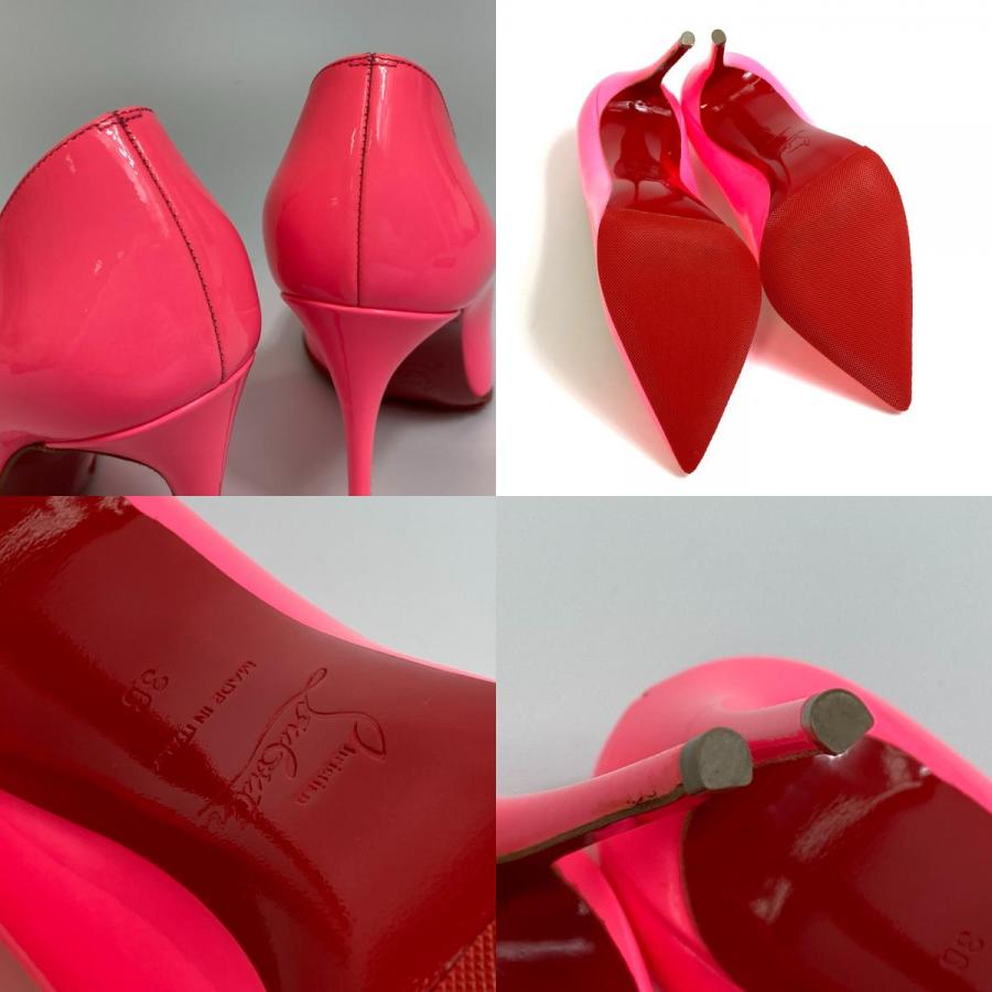 Christian Louboutin クリスチャンルブタン 3140495 ピガール フォリーズ エナメル パンプス パテントレザー 蛍光ピンク【中古】新品同様 | Christian Louboutin | 08
