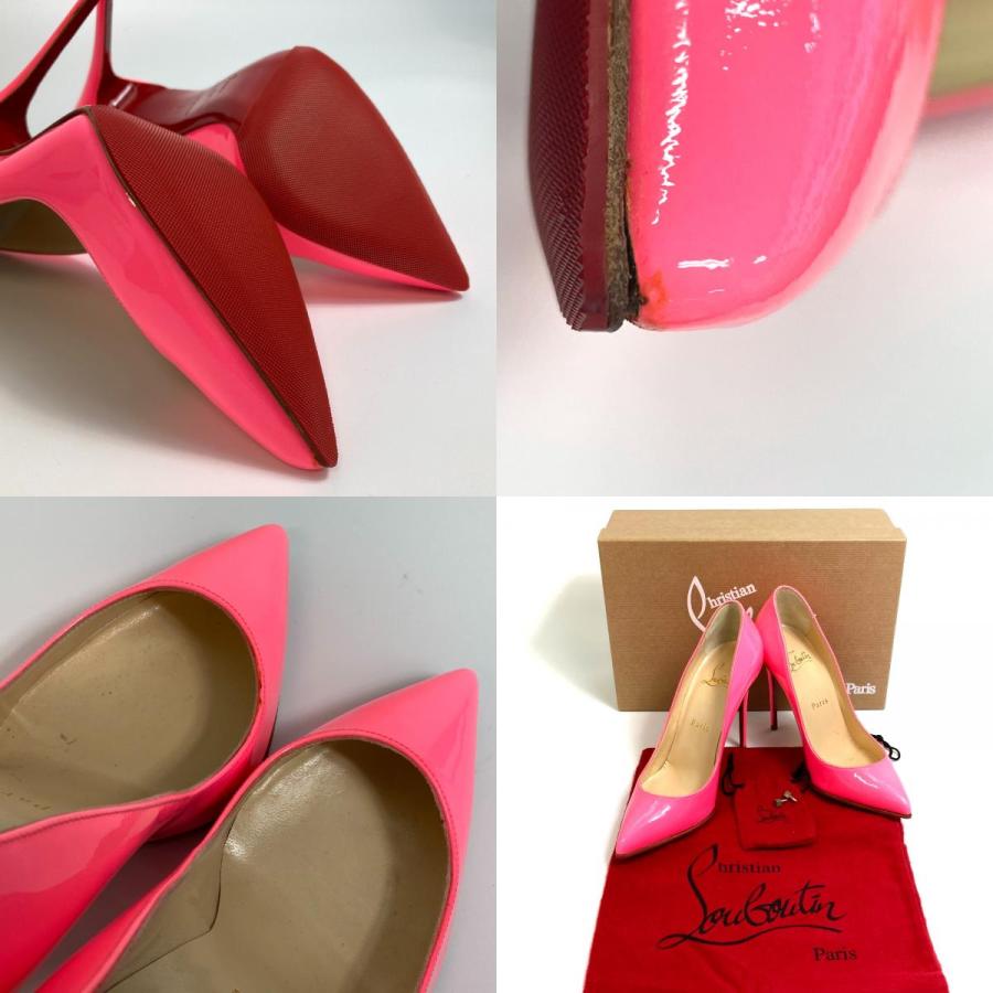 Christian Louboutin クリスチャンルブタン 3140495 ピガール フォリーズ エナメル パンプス パテントレザー 蛍光ピンク【中古】新品同様 | Christian Louboutin | 09