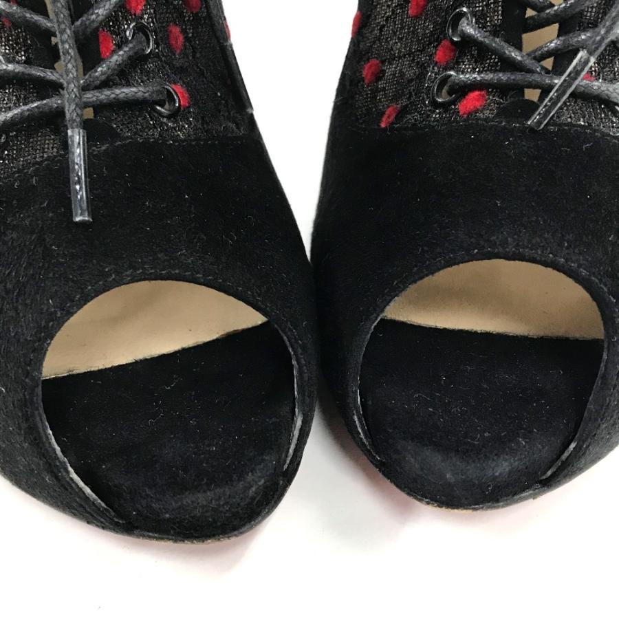 Christian Louboutin クリスチャンルブタン レース ドット オープン 
