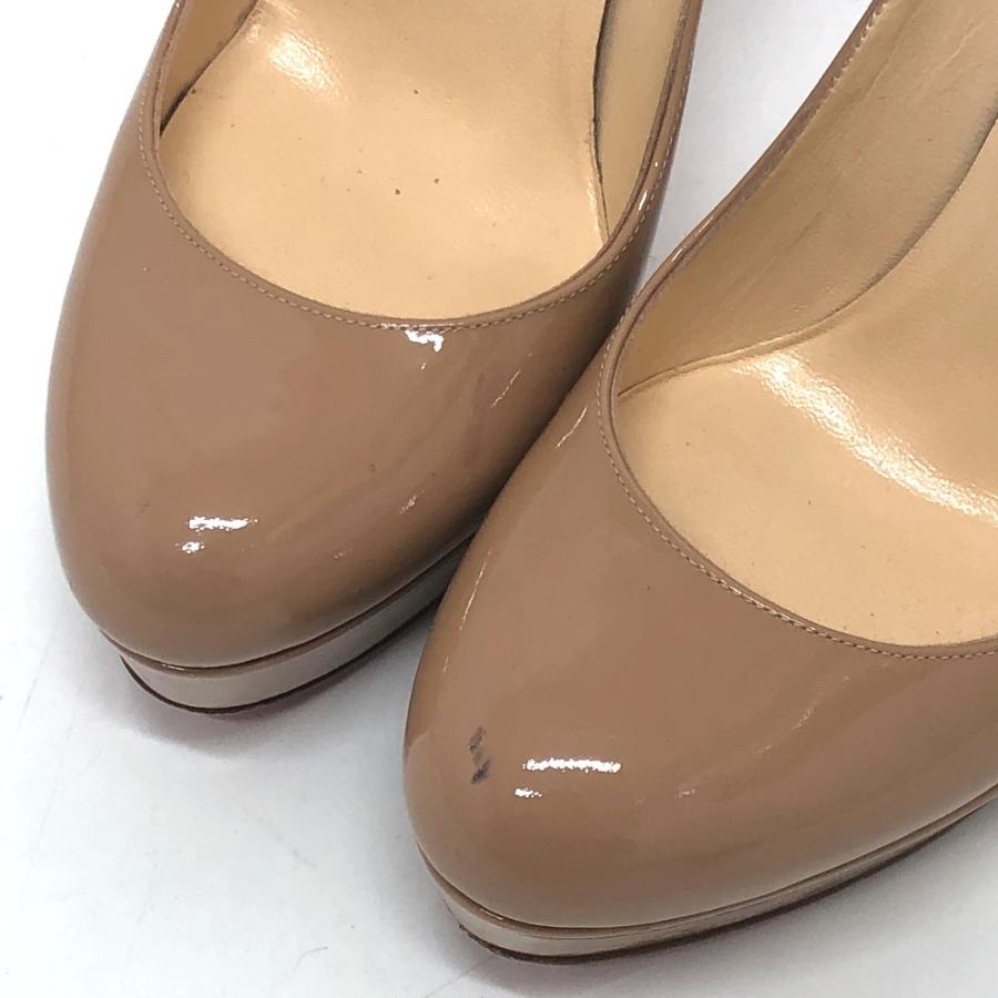クリスチャンルブタン 本革ヒール ベージュ サイズ:22.5cm/35