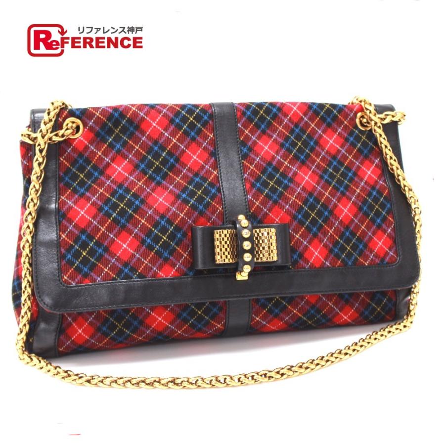 Christian Louboutin クリスチャンルブタン チェック柄 スウィートチャリティー ショルダーバッグ | Christian Louboutin