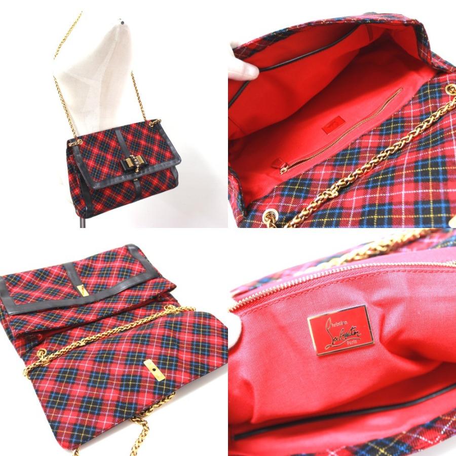 Christian Louboutin クリスチャンルブタン チェック柄 スウィートチャリティー ショルダーバッグ | Christian Louboutin | 09