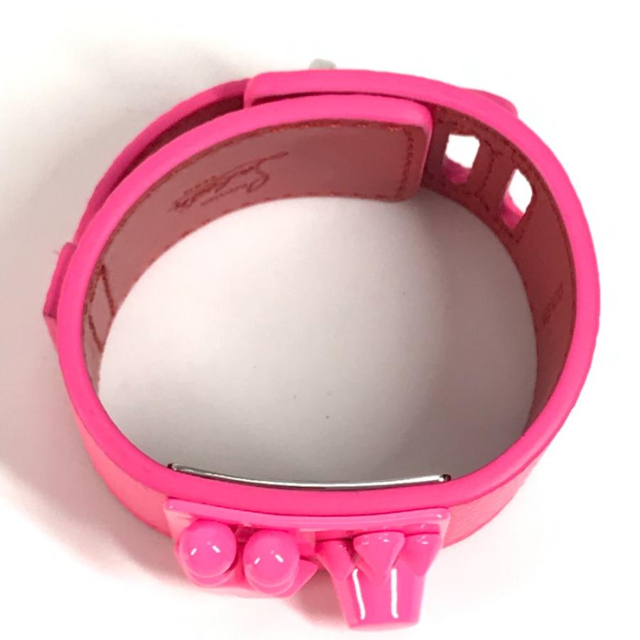 未使用 Christian Louboutin クリスチャンルブタン 3225023 ロゴ バングル アクセサリー W CARASKY ブレスレット ピンク 【中古】 | Christian Louboutin | 05