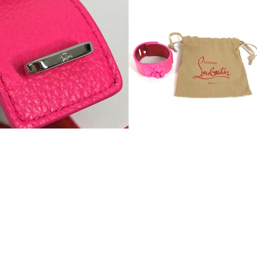 未使用 Christian Louboutin クリスチャンルブタン 3225023 ロゴ バングル アクセサリー W CARASKY ブレスレット ピンク 【中古】 | Christian Louboutin | 09
