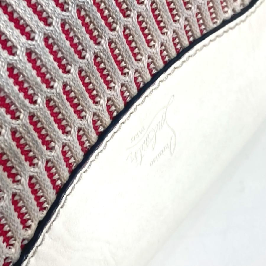 Christian Louboutin クリスチャンルブタン マリージェーン ロゴ メッシュ ベルトバッグ ショルダーバッグ ボディバッグ ホワイト 【中古】 | Christian Louboutin | 07